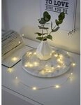 Konstsmide Micro LED Lichterkette, 6h Timer, 40 warm wei&szlig;e Dioden,