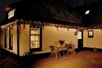 LED Eisregen-Lichterkette 168 warmweisse LEDs 4,20m Au&szlig;en + Innen