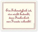 Inkognito Brillenputztuch Brillentuch - Motiv: Schmutzfink, Anlass:, K&uuml;nstler/Verlag