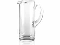 Stölzle Lausitz Wasserkrug Glas Mundgeblasen/Stabiler Glaskrug 1,25
