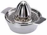 axentia 116718 Zitruspresse in Silber, Saftpresse manuell bedienbar, Limettenpresse