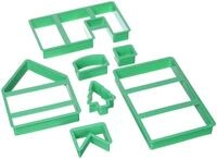 St&auml;dter 954220, Ausstecher Hexenhaus / Lebkuchenhaus &ndash; Set, 7-teilig, 15 x 19 x 21
