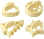 Zenker 43006 Ausstechformen mit Griff, Patisserie, Beige