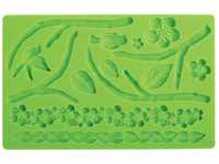 Wilton Fondant & Gum Paste Mold Nature Silikonform, Silikon, grün, 1 x 12 x 26...