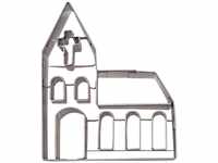 Städter Ausstechform Kirche, Edelstahl, Silber, 10.5 x 10.5 x 3 cm