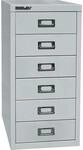 BISLEY MultiDrawer, 29er Serie, DIN A4, 6 Schubladen, Metall, 645 Lichtgrau, 38 x