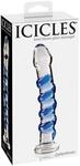 Pipedream Icicles&reg; No. 5, Clear & Blue, 17,8 cm