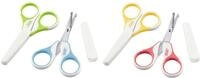 NUK Sicherheits-Kinderschere, mit abgerundeten Spitzen und Schutzkappe, Farbe nicht