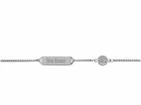 trendor Armband mit Namen für Kinder Silber 925 Gravurband 14/12 cm inklusive