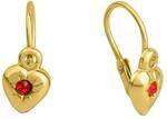 Zeeme for Kids Kinder Ohrringe 333/- Gold 1,2cm Gl&auml;nzend Zirkonia gelb 371330521