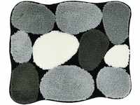 Kleine Wolke 8972926331 Badteppich Stone , 55 x 65 cm, schwarz