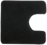 Kleine Wolke WC-Vorleger Relax Schwarz 55 x 55 cm mit Ausschnitt