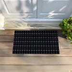 Astra Wetterfeste Fu&szlig;matte Au&szlig;en - Schwarz/Anthrazit 50x80cm - Robuste T&uuml;rmatte