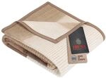 Ibena Granada Decke 150x200 cm &ndash; Kuscheldecke beige braun, pflegeleichte und