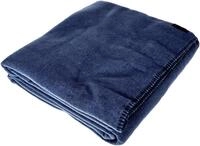 Zoeppritz Decke in der Farbe: Dunkelblau, aus 65% Polyester, 35% Viscose hergestellt,