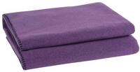 Soft-Fleece-Decke &ndash; Polarfleece-Decke mit H&auml;kelstich &ndash; flauschige...