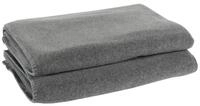 Zoeppritz Decke in der Farbe: Grau, aus 65% Polyester, 35% Viscose hergestellt,