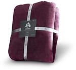 Irisette 8900 - 60 Castel Uni Kuscheldecke / 150 x 200 cm, burgund