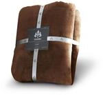 Irisette 8900 - 81 Castel Uni Kuscheldecke / 150 x 200 cm, marone