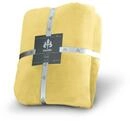 Irisette 8900-42 Castel Kuscheldecke Uni Microfaser, 150 x 200 cm, Limone