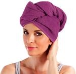 Erwin M&uuml;ller Turban, Haarturban mit Knopf Fuchsia Gr&ouml;&szlig;e 28x70 cm - auch als