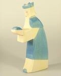 Ostheimer 41802 K&ouml;nig blau aus Holz H&ouml;he 16cm
