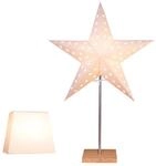 Star Trading Leo Stehleuchte f&uuml;r Fensterbank &ndash; Kombi-Set mit Weihnachtsstern &