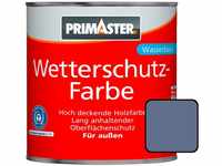 Primaster Wetterschutzfarbe 2,5L Taubenblau Holzfarbe UV-Schutz Wetterschutz