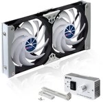 TITAN 35 132 K&uuml;hlschrank-doppell&uuml;fter, Multi-Colored, 120 mm