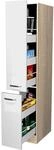 Flex-Well 00007819 Apotheker-Hochschrank Valero Hochglanz wei&szlig;, Sonoma Eiche...