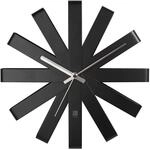 Umbra Ribbon Wanduhr 30 cm &ndash; Moderne Wanduhr aus Metall, leises Quarzwerk ohne