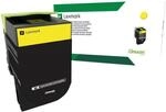 Lexmark 80C2HY0 High Capacity Toner, gelb