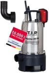 T.I.P. 30121 Schmutzwasser Tauchpumpe Edelstahl Maxima 180 PX (bis 10.500 l/h