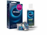Vorteilspack MY.SIZE Kondome 64mm, 10er Pack + MY.SIZE Natural Gleitgel 100ml +
