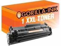 Gorilla-Ink 1x Toner-Kartusche XXL Schwarz ersetzt HP CB436A Laserjet M 1500...