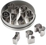 St&auml;dter CB58914 Cake Boss Ausstecher Zahlen Set, Edelstahl, Silber, 12 x 12 x 3 cm