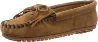 Minnetonka Kilty Suede Moc Damen Mokassin, Braun (Dustybrown), 36 EU