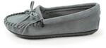 Minnetonka Kilty Suede Moc 409, Damen, Mokassins, Blau (Storm Blue), EU 36 (US 5)