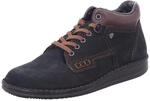 FinnComfort Damen- und Herrenstiefel Linz Schwarz /Braun mit Lederfutter, Schwarz
