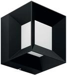 Philips myGarden LED Wandaussenleuchte Parterre, 8W,Schwarz, 13 x 13 x 13 cm