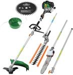 GARDEBRUK&reg; Benzin Motorsense Freischneider 5 in 1 Heckenschere Rasentrimmer