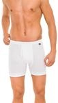 Schiesser Herren Lange Unterhose 205178-100, Gr. 6 (L), Wei&szlig; (100-weiss)