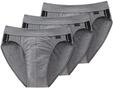 Schiesser Herren Slip 3 er Pack 035110, Gr. 4 (S), Grau (203-anthrazit)