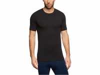 Schiesser Herren Shirt 1/2 Arm Unterhemd, Schwarz (000-schwarz), L EU