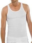 Schiesser Herren Sportjacke Unterhemd, Wei&szlig;, 5 EU