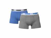Puma Herren Boxershorts Basic 2er Pack, blue / grey, S, 521015001