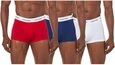 Calvin Klein Herren Boxershorts, 3 Stück Low Rise Trunk,Blau, Rot, Weiß,L Calvin Klein Herren Boxershorts, 3 Stück Low Rise Trunk,Blau, Rot, Weiß,L