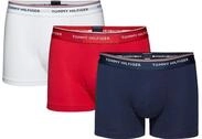 Tommy Hilfiger Herren Boxershorts Trunks Unterw&auml;sche, Mehrfarbig (White/Tango