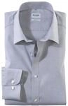 Olymp Herren Hemd Level 5 Body Fit Langarm, Silber, 36