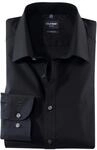 OLYMP Luxor modern fit Hemd Langarm Long Kent Kragen Popeline schwarz , - 37